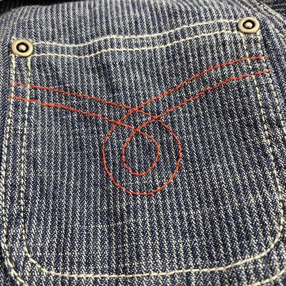 Sag Harbor Sports Jacket Blazer Womens 6P Railroad Blue Flip Cuff Utility - Picture 15 of 16